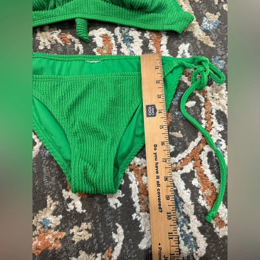 Beautiful Green Bikini Tie Back‎ and Bottoms No Size Possible Medium